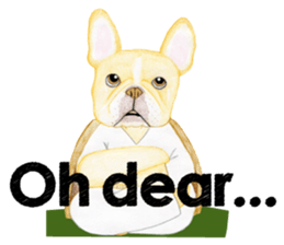 THE Funny French bulldogs (English) sticker #6202598