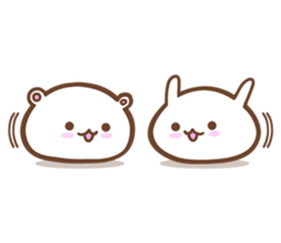 Animals such as rice cake sticker #6202820