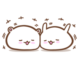 Animals such as rice cake sticker #6202821