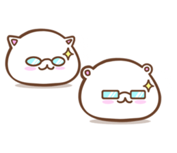 Animals such as rice cake sticker #6202827