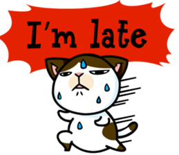 mamecat1 english sticker #6203533