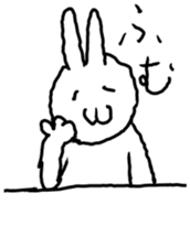 cute rabit. sticker #6203598