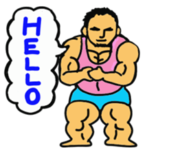 muscle dad  2 sticker #6203809