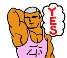 muscle dad  2 sticker #6203810