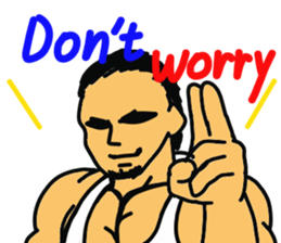 muscle dad  2 sticker #6203813