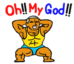 muscle dad  2 sticker #6203814