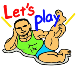 muscle dad  2 sticker #6203823