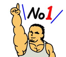 muscle dad  2 sticker #6203825