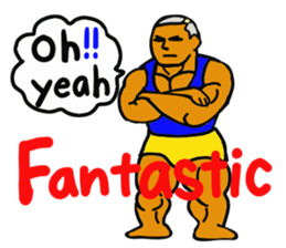 muscle dad  2 sticker #6203826