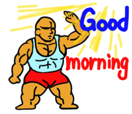 muscle dad  2 sticker #6203828