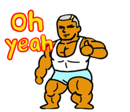 muscle dad  2 sticker #6203834