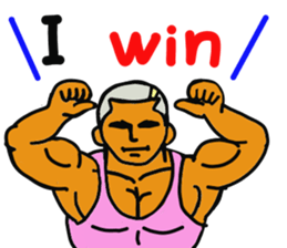 muscle dad  2 sticker #6203835