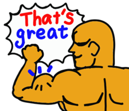 muscle dad  2 sticker #6203836
