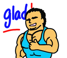 muscle dad  2 sticker #6203837