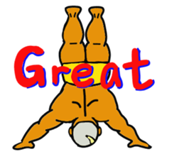 muscle dad  2 sticker #6203842