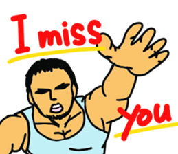 muscle dad  2 sticker #6203845