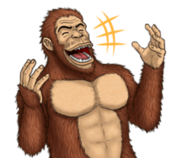 Australopithecus lie-in sticker #6203968