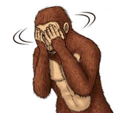 Australopithecus lie-in sticker #6203975