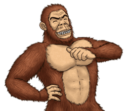 Australopithecus lie-in sticker #6203980