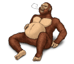 Australopithecus lie-in sticker #6203987