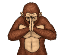 Australopithecus lie-in sticker #6203991