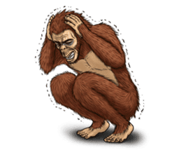 Australopithecus lie-in sticker #6203998