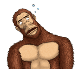 Australopithecus lie-in sticker #6203999