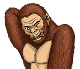 Australopithecus lie-in sticker #6204001