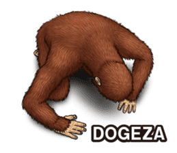 Australopithecus lie-in sticker #6204002