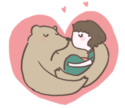 Xiu Xiu Bear and the little girl sticker #6204570