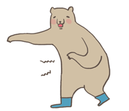 Xiu Xiu Bear and the little girl sticker #6204572