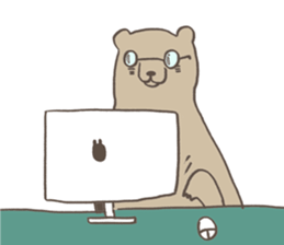 Xiu Xiu Bear and the little girl sticker #6204581