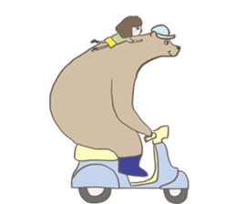 Xiu Xiu Bear and the little girl sticker #6204588