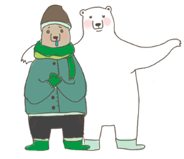 Xiu Xiu Bear and the little girl sticker #6204589