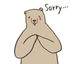 Xiu Xiu Bear and the little girl sticker #6204595