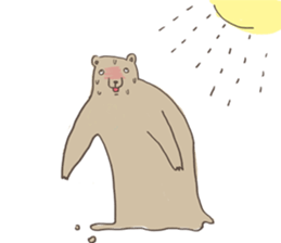 Xiu Xiu Bear and the little girl sticker #6204603