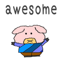 Cute pig (English edition sticker #6204888