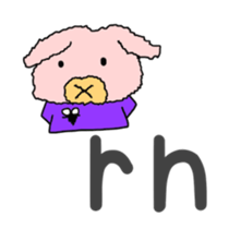 Cute pig (English edition sticker #6204897