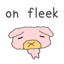 Cute pig (English edition sticker #6204899