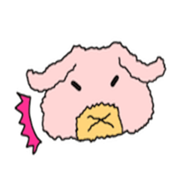 Cute pig (English edition sticker #6204900