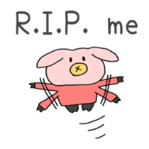 Cute pig (English edition sticker #6204906