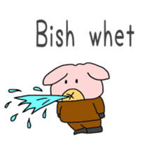 Cute pig (English edition sticker #6204907