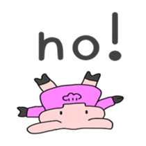 Cute pig (English edition sticker #6204908