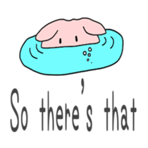 Cute pig (English edition sticker #6204909