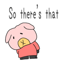 Cute pig (English edition sticker #6204912