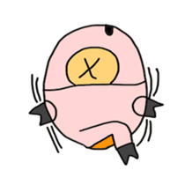 Cute pig (English edition sticker #6204917