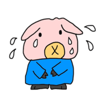 Cute pig (English edition sticker #6204922