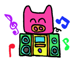 Tiny little pig stickers sticker #6205524