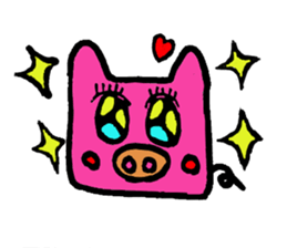 Tiny little pig stickers sticker #6205526