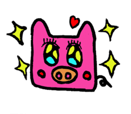 Tiny little pig stickers sticker #6205526